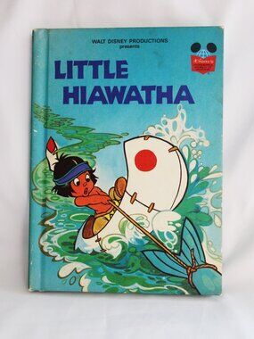 Vintages Little Hiawatha Childrens Book 1978 Wonderful Walt Disney hardcover